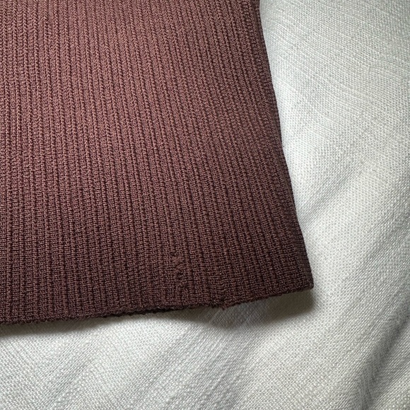 Aritzia Babaton Sculpt Knit Mockneck Halter Top Chocolate Brown - Picture 14 of 15